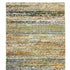 2' X 8' Gold And Slate Abstract Runner Rug